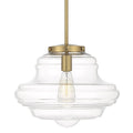 Bellevue Sh86915 15 Wide Pendant With A Clear Glass Specialty Shade