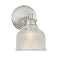 Bellevue Sh90093 10 Tall Bathroom Sconce With Textured Glass Shade