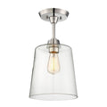 Bellevue Single Light 10 Wide Semi Flush Ceiling Fixture