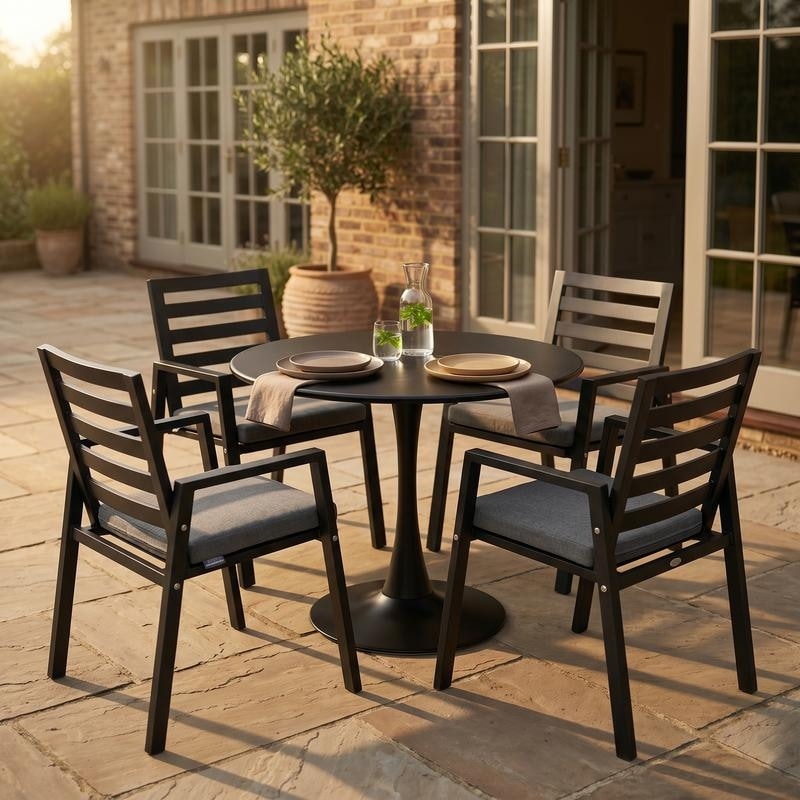 Bello 31 35 Round Indoor Outdoor Dining Table Weather Resistant Iron Pedestal Table For Kitchen Or Patio