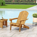 Bellwood Outdoor Acacia Wood Folding Adirondack Chair By Christopher Knight Home