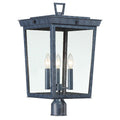 Belmont 3 Light Graphite Outdoor Lantern Post 12 W X 22.25 H