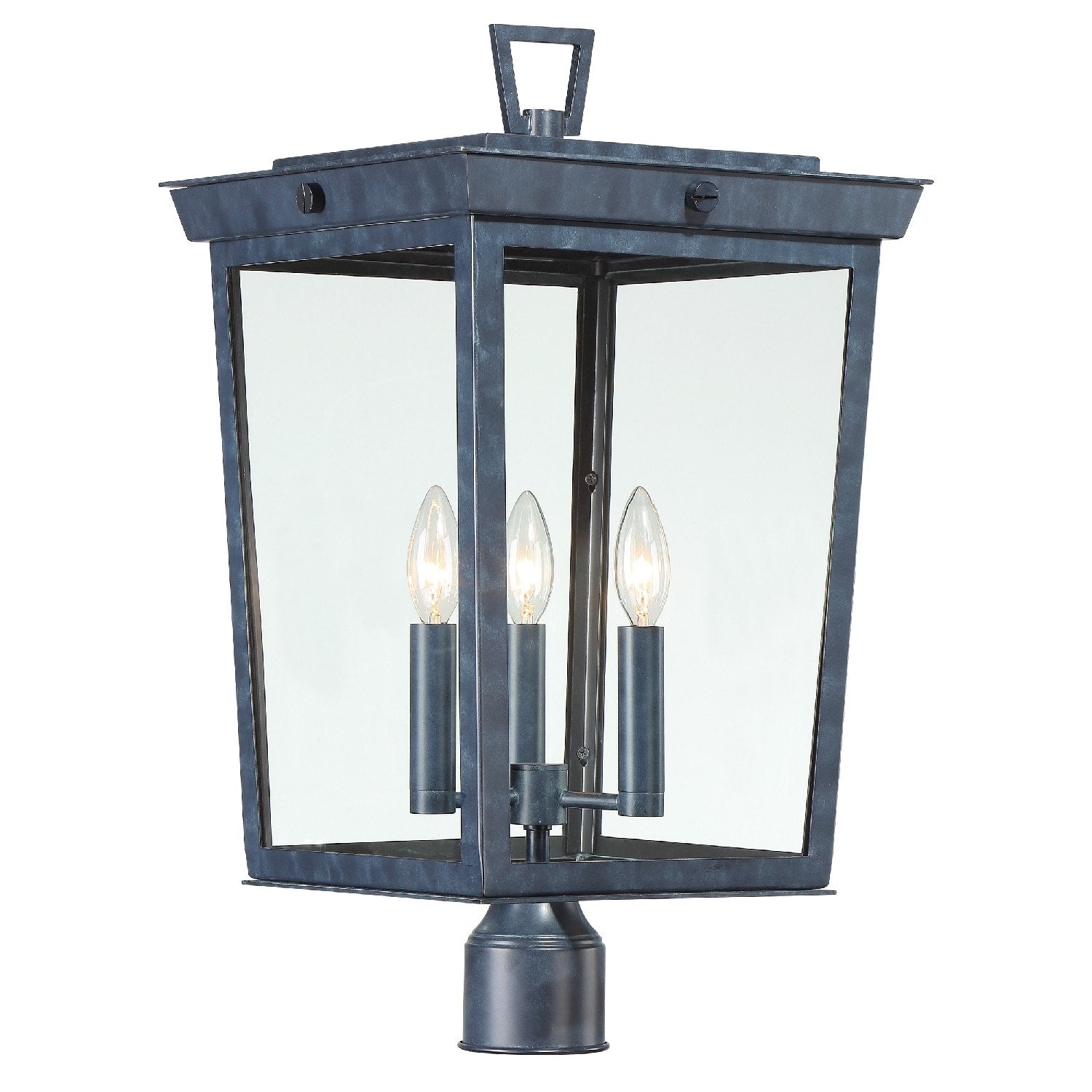 Belmont 3 Light Graphite Outdoor Lantern Post 12 W X 22.25 H