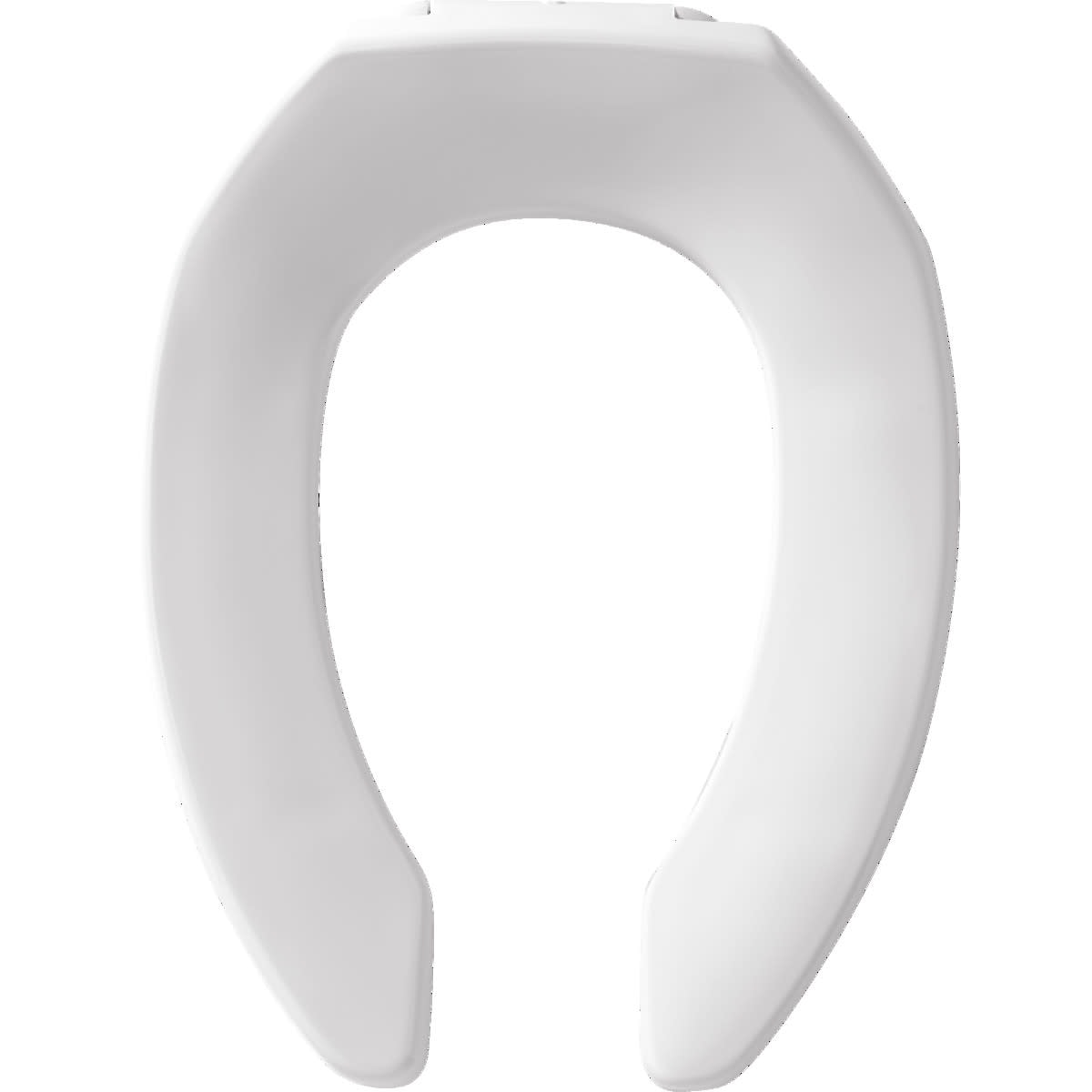Bemis 1955Cfr Elongated Commercial Plastic Open Front Toilet Seat Less Cover With Sta Tite Reg Duraguard Reg Firepro Trade