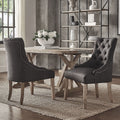 Benchwright Button Tufts Wingback Hostess Chairs Set Of 2 By Inspire Q Artisan