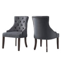 Benchwright Ii Velvet Button Tufted Wingback Hostess Chairs Set Of 2 By Inspire Q Bold