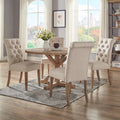 Benchwright Rustic X Base 48 Inch Round Dining Table Set By Inspire Q Artisan