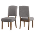 Benchwright Premium Nailhead Upholstered Dining Chairs Set Of 2 By Inspire Q Artisan