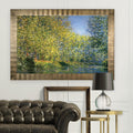 Bend In The River Claude Monet Antique Gold Frame