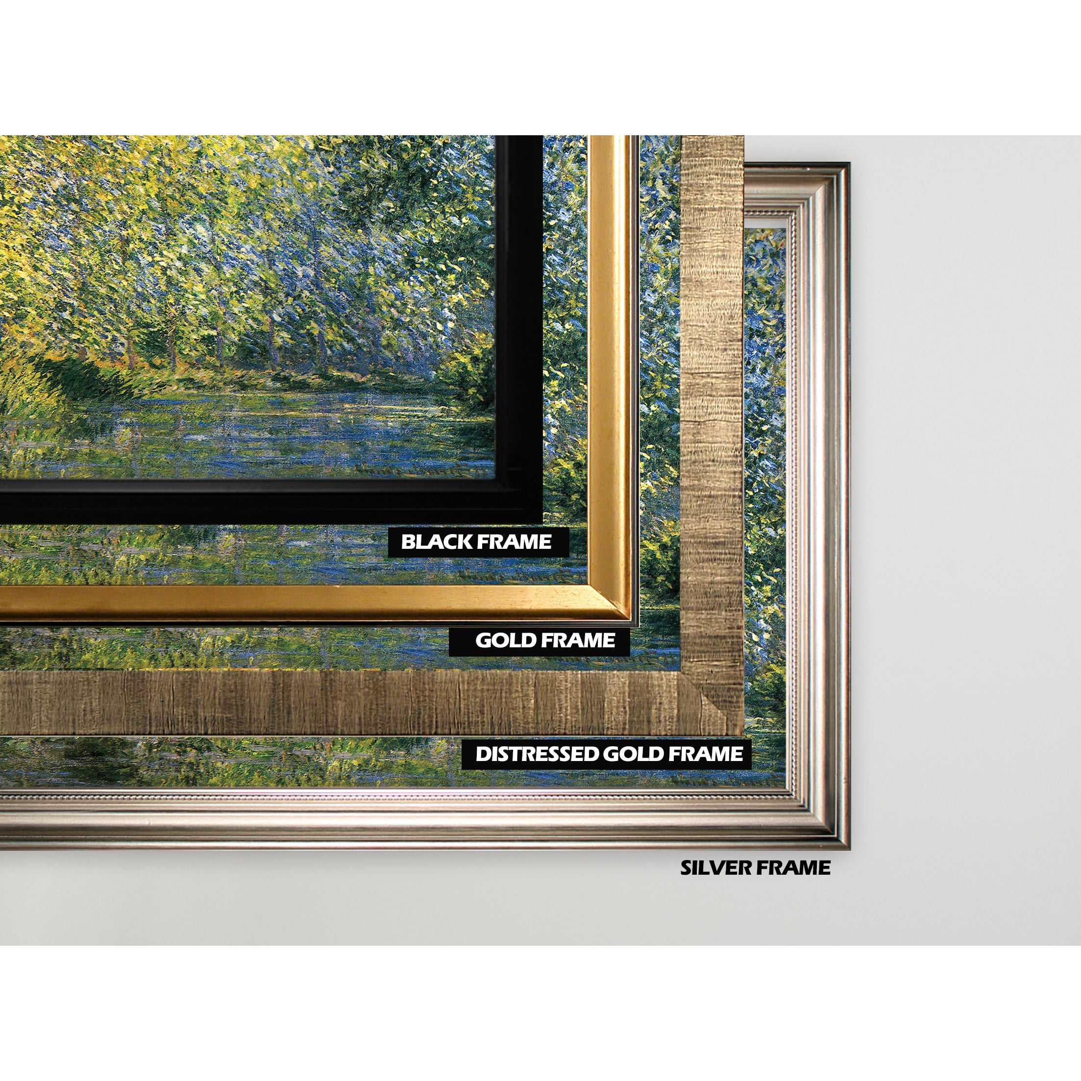 Bend In The River Claude Monet Gold Frame