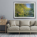 Bend In The River Claude Monet Premium Framed Print