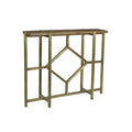 Bengal Manor Iron Diamond Console With Mango Wood Top