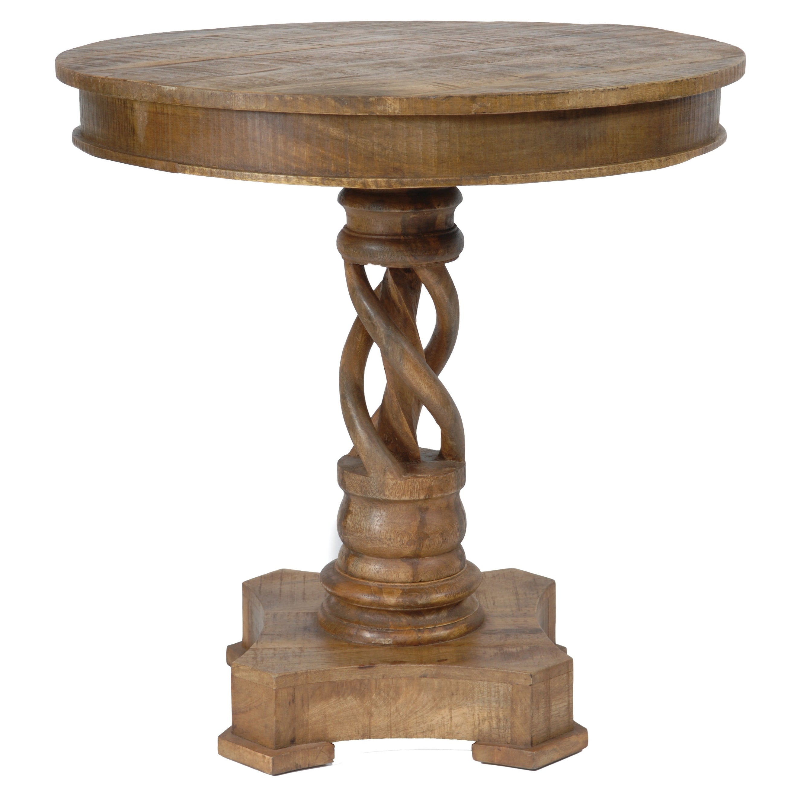 Bengal Manor Mango Wood Twist Accent Table