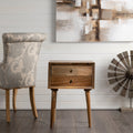 Bengal Manor Natural Mango Wood 2 Drawer Accent Table