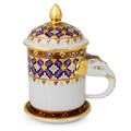 Handmade Benjarong Porcelain Mug Thai Elixir Thailand