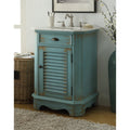 24 Benton Collection Abbeville Distressed L. Blue Rustic Vanity W Bs