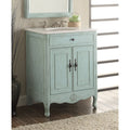 26 Benton Collection Daleville L. Blue Vintage Bathroom Vanity Sink