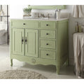 38 Benton Collection Fayetteville Distressed Green Bath Vanity Bs