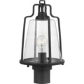 Benton Harbor Collection Black One Light Post Lantern 12.2 X 18.9 X 12.2