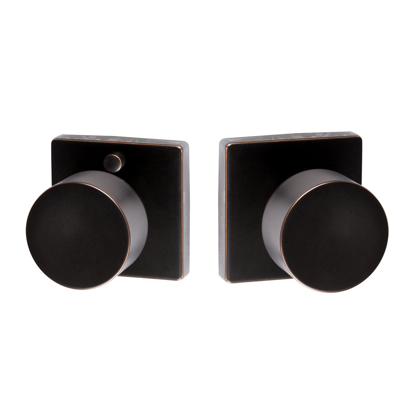Sure Loc Bergen Vintage Oil Rubbed Bronze Square Modern Doorknob