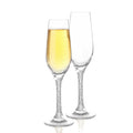 Cheer Collection Crystal Champagne Glass With Gold Stem