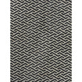 Berlin Hand Tufted Leather Viscose Charcoal Ivory Area Rug