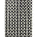 Berlin Hand Tufted Leather Viscose Charcoal Ivory Area Rug