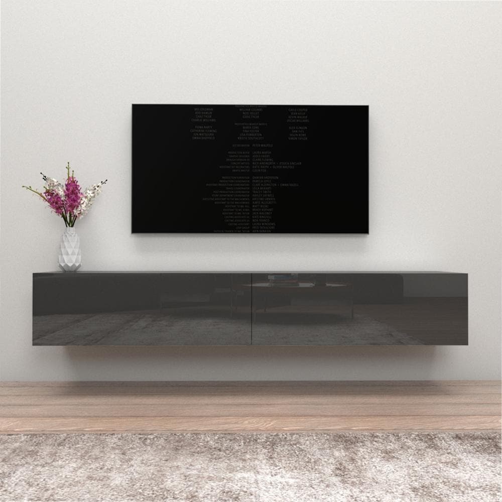 Berno Modern High Gloss Wall Mounted Floating 71 Tv Stand