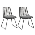 Berrien Outdoor Wicker Outdoor Chairs With Cushion By Christopher Knight Home