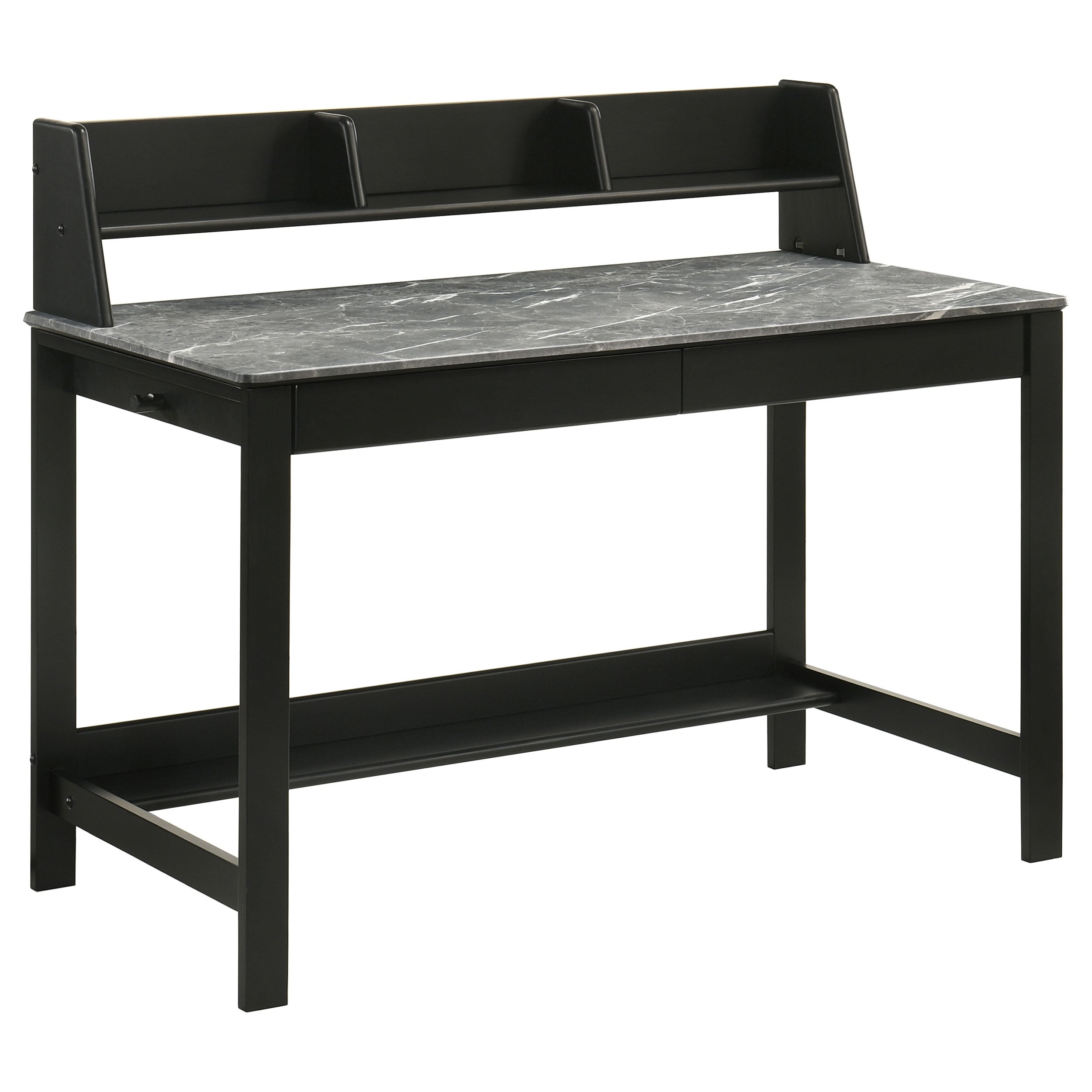 Besler 47 Inch Smarttop Writing Desk With Shelf