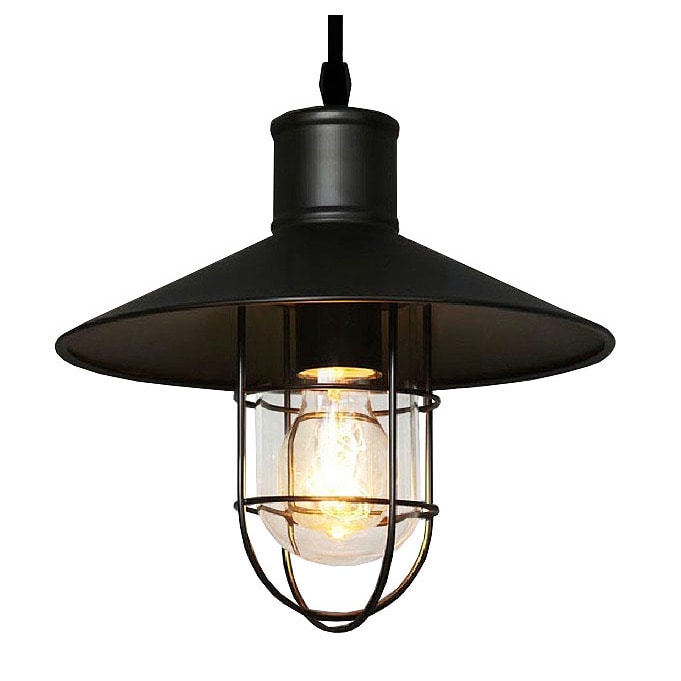 Bess Adjustable Cord 1 Light Black Edison Pendant With Bulb