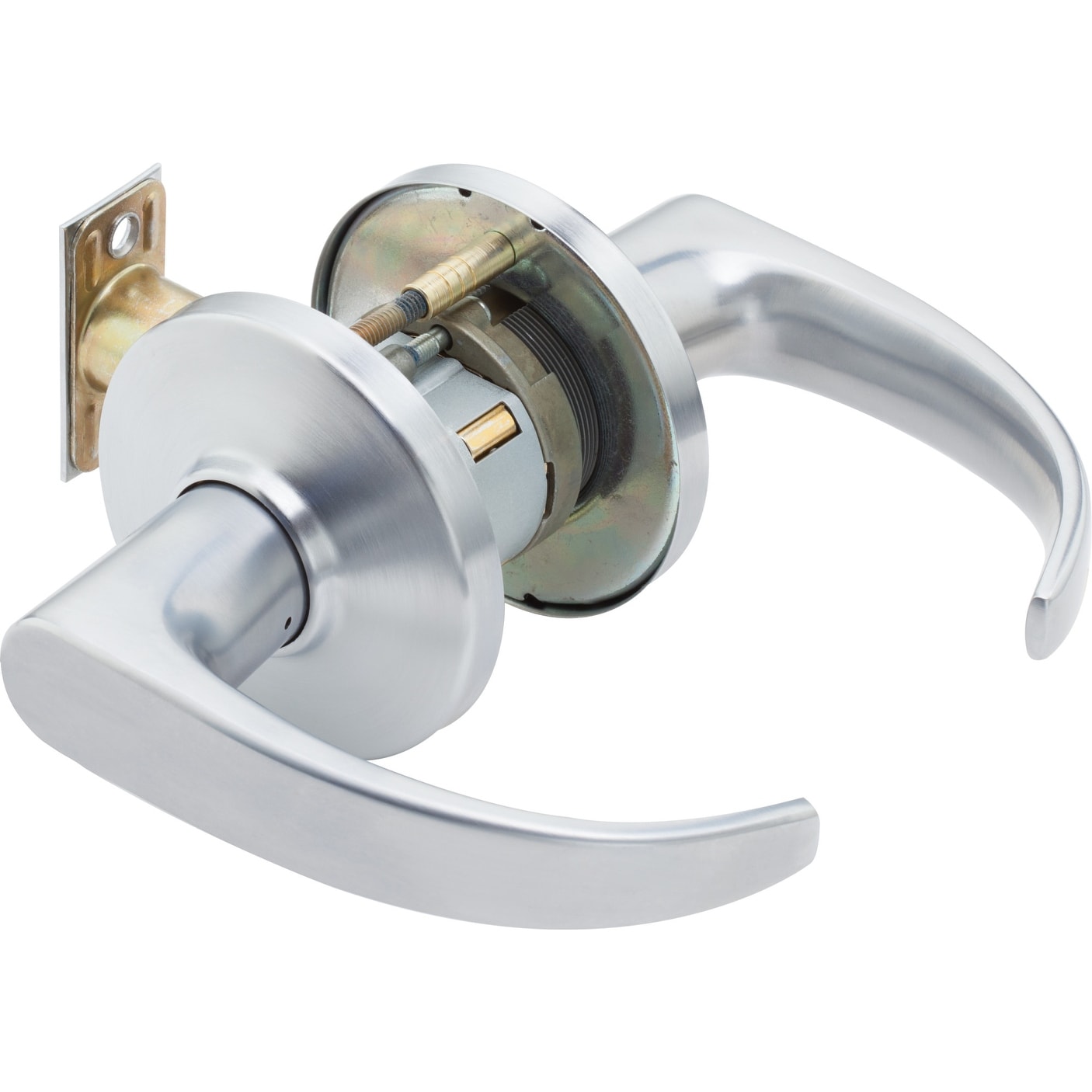 Best Access 9K30N14Ds3 9K Series Passage Door Lever Set With 14 Lever D Tri Satin Chrome