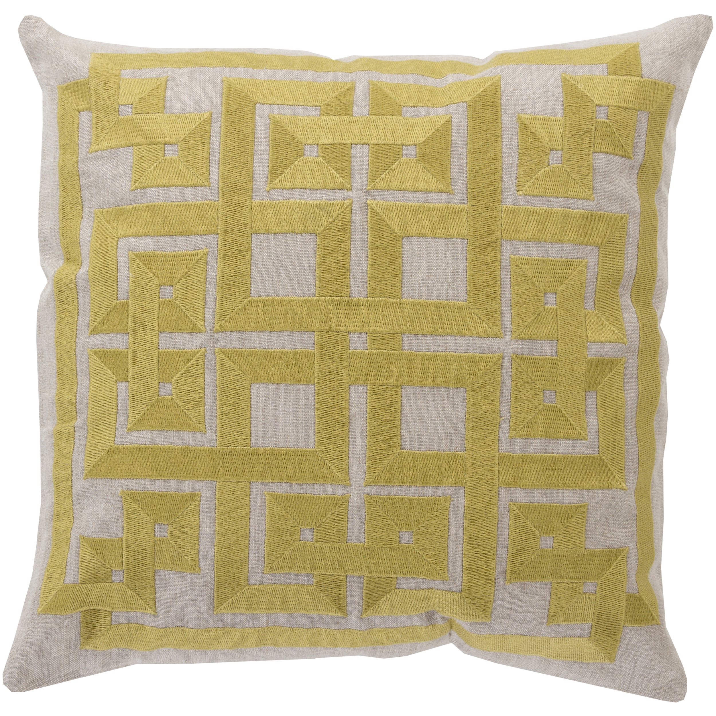 Decorative Felipe Geometric Feather Down Or Polyester Filled 20 Inch Throw Pillow