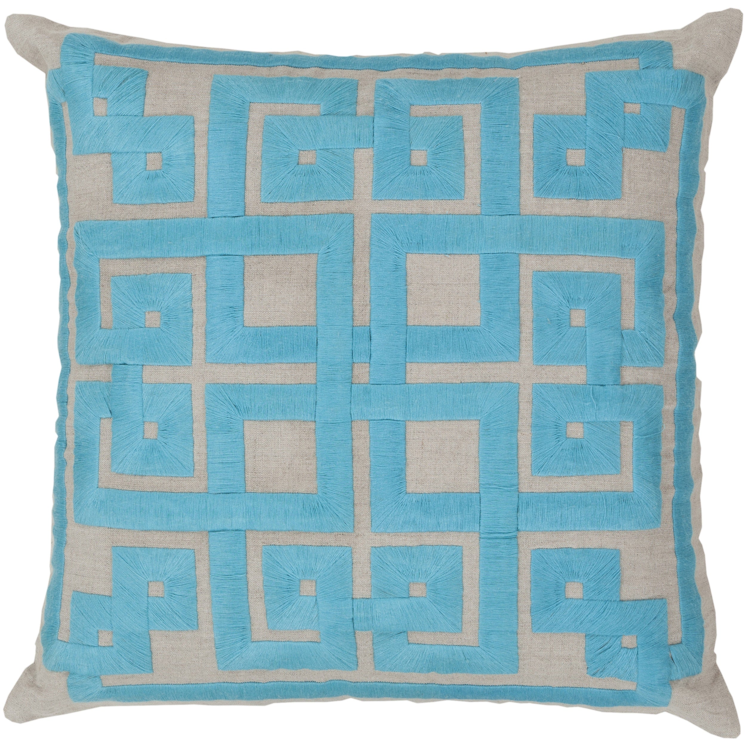 Decorative Felipe Geometric Feather Down Or Polyester Filled 20 Inch Throw Pillow