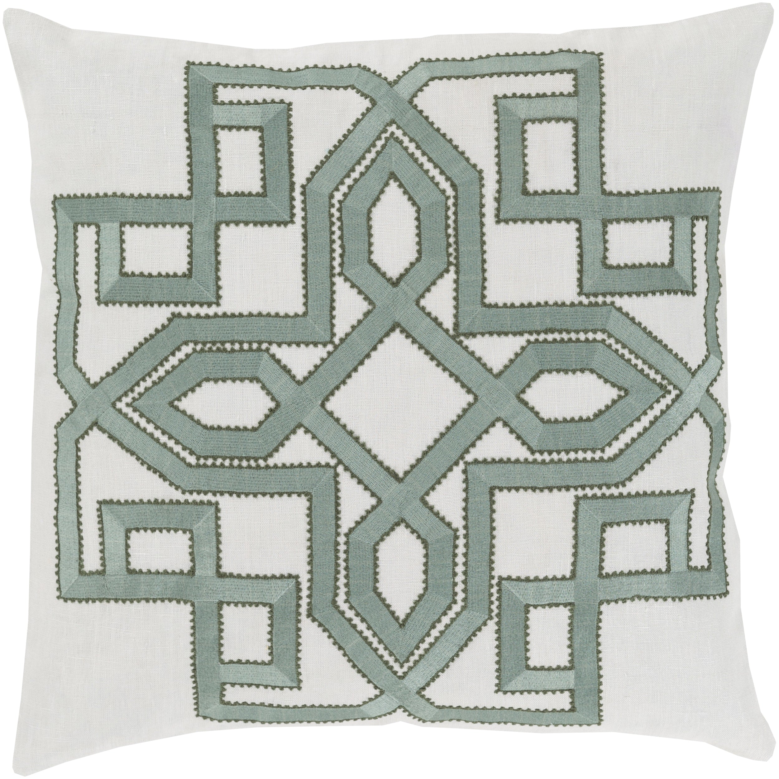Decorative Garcia Geometric 18 Inch Poly Or Feather Down Filled Throw Pillow
