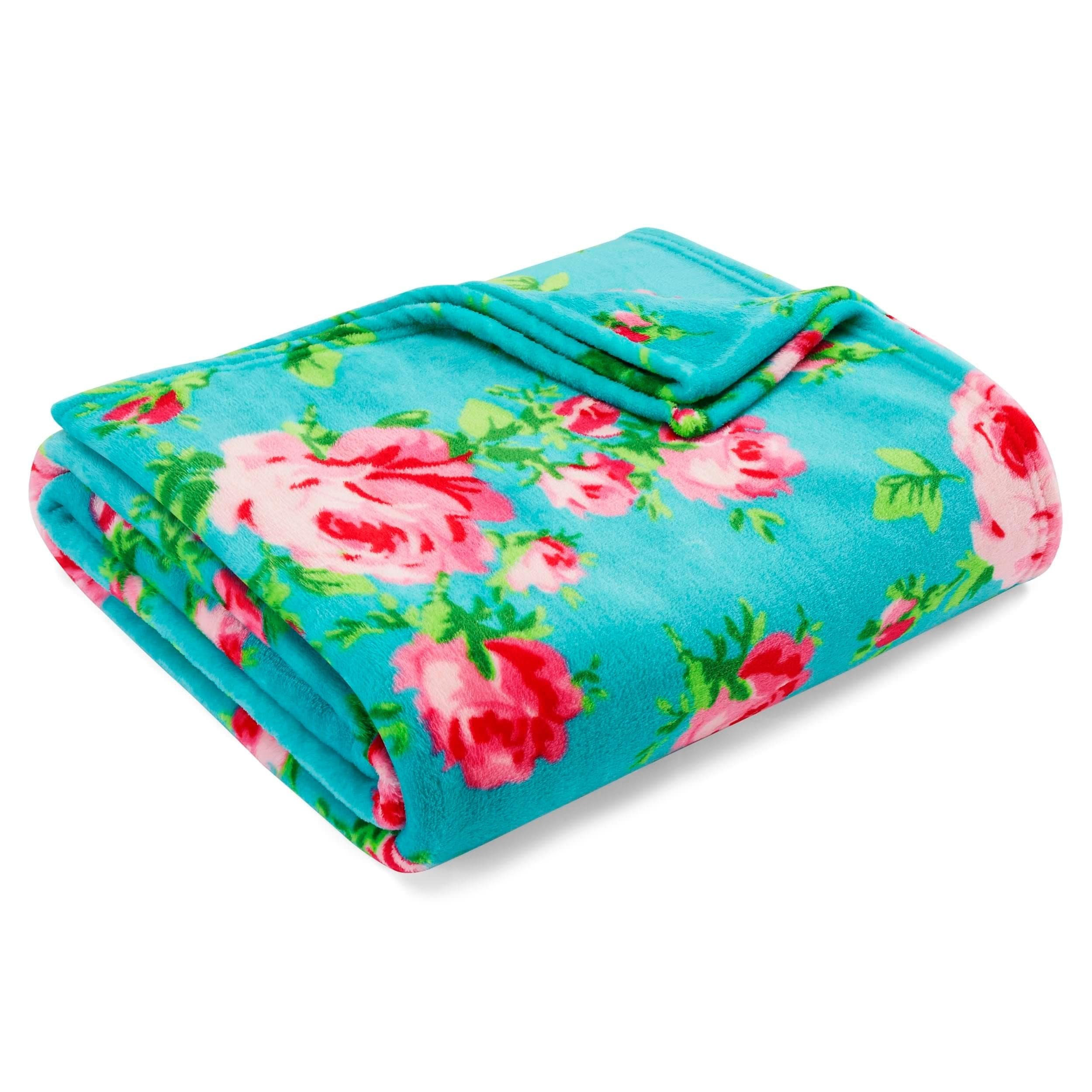 Betsey Johnson Bouqet Day Ultra Soft Plush Throw 50X70