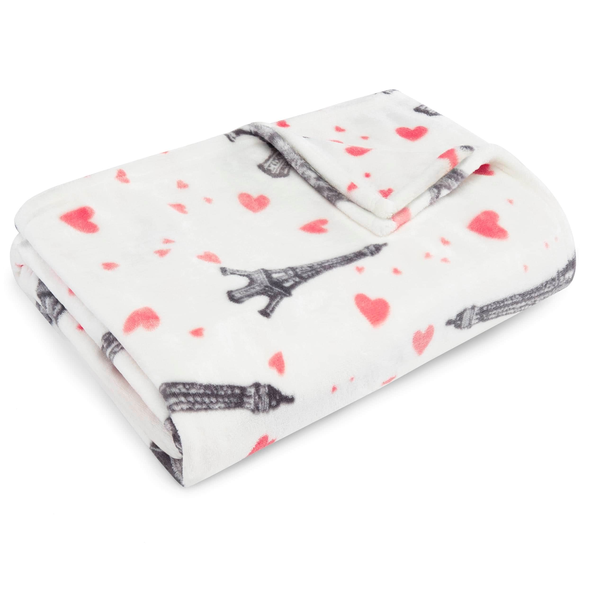 Betsey Johnson Paris Love Ultra Soft Plush Throw 50X70