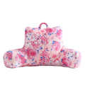 Betsey Johnson Xox Floral Backrest Pillow With Pink And Purple Blossom Print