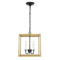 Ivy Terrace Bette Black And Gold Metal 12 Inch 3 Light Pendant
