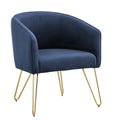 Bette Gold Finish Velvet Accent Chair By Inspire Q Bold