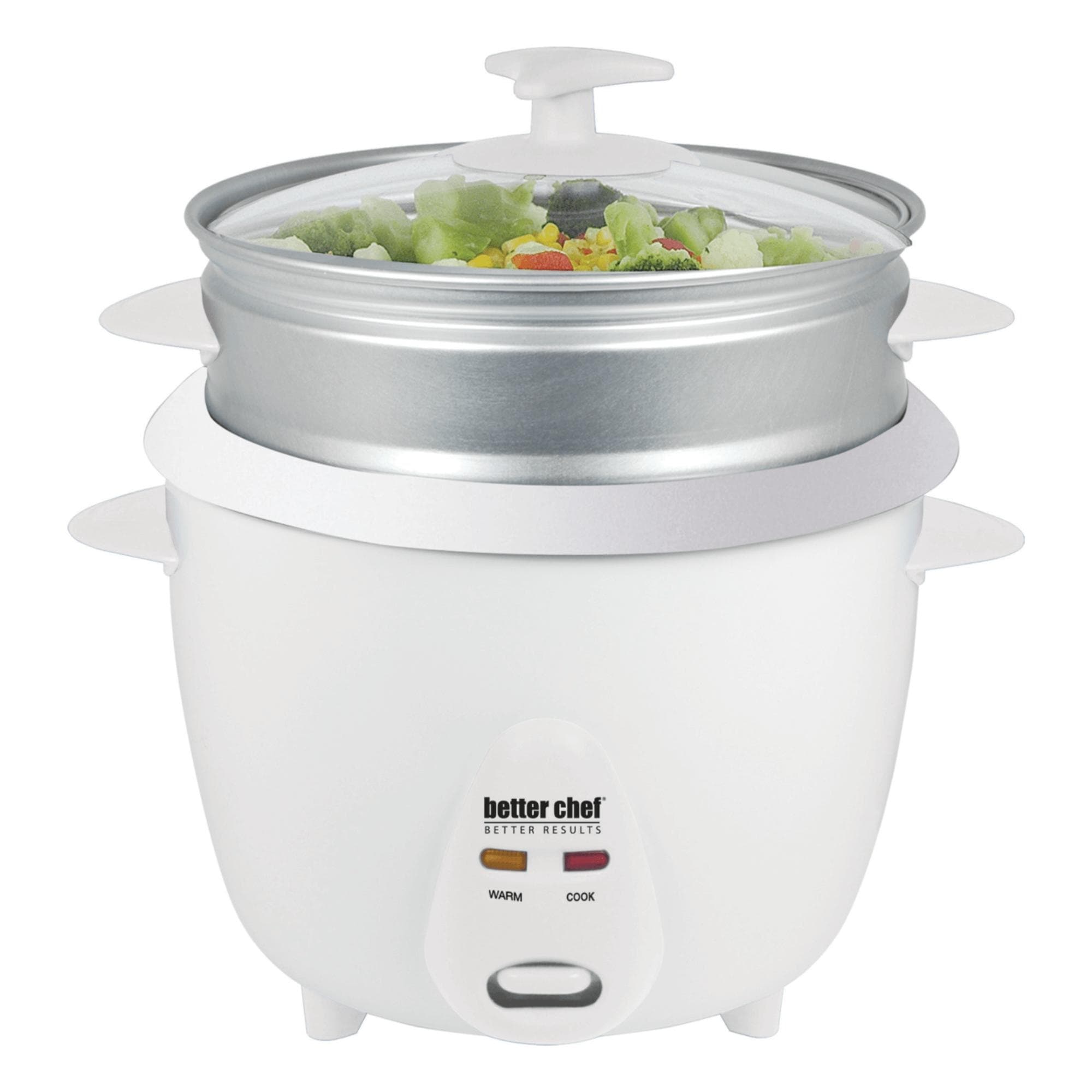 Better Chef 5 Cup 10 Cup Cooked Rice Cooker With Steamer