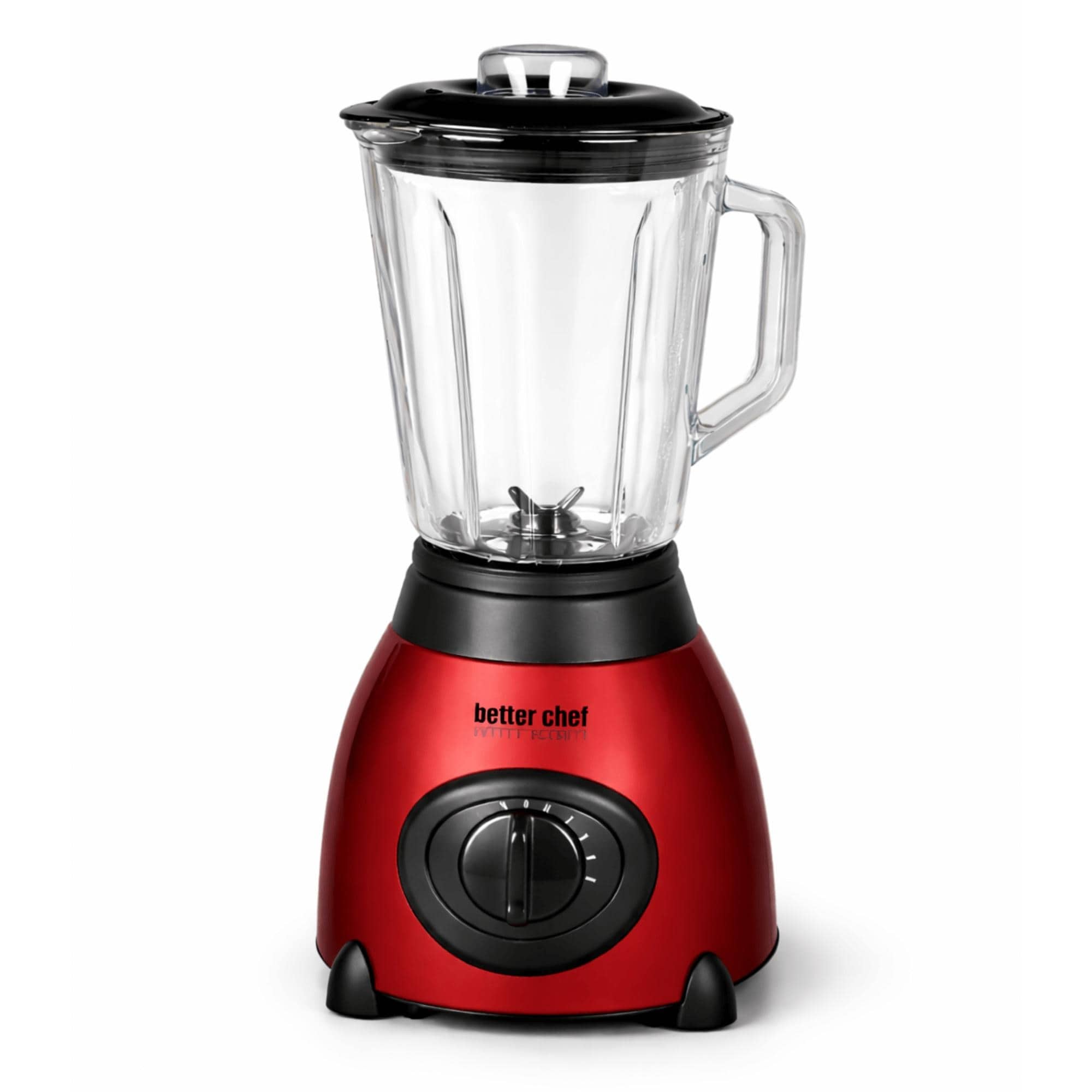 Better Chef 500 Watt Glass Jar Blender With Stainless Steel Base