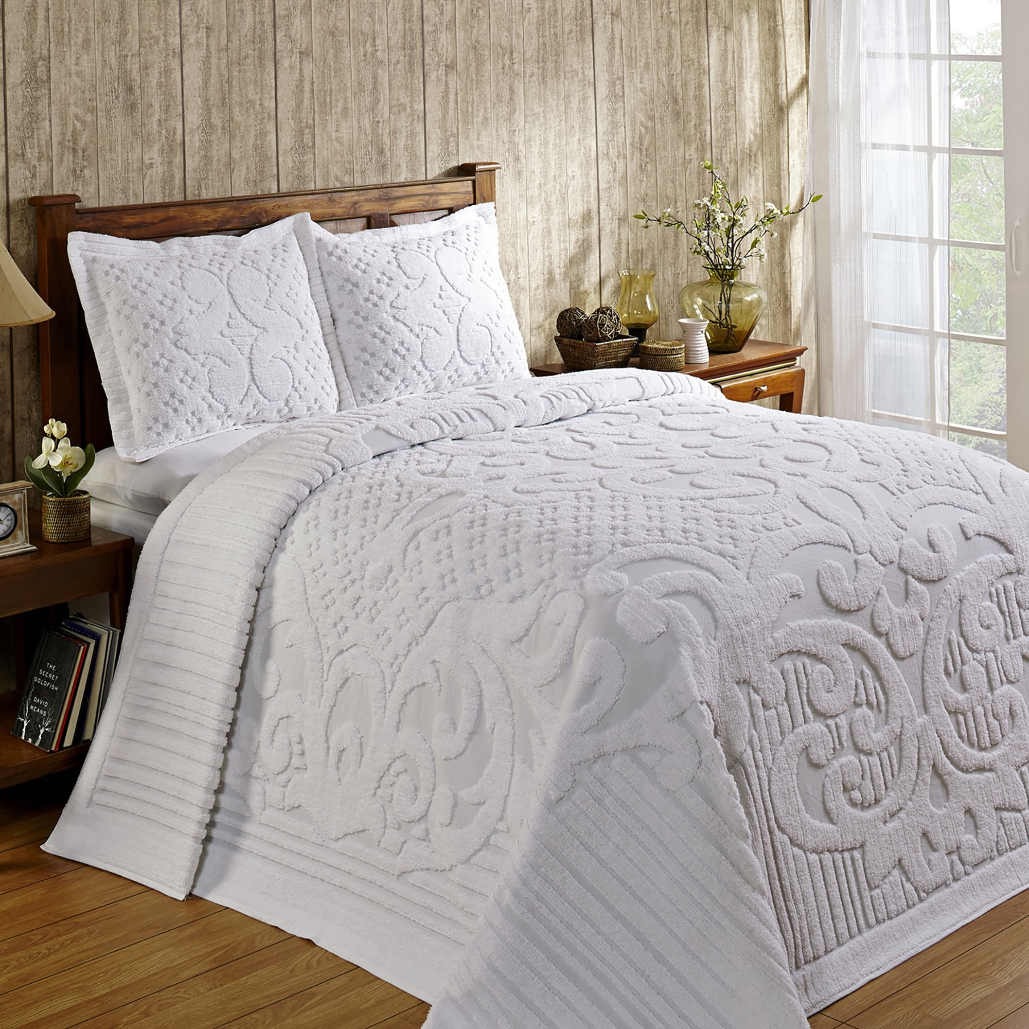 Ashton 100 Percent Cotton Chenille Super Soft And Plush Bedspread