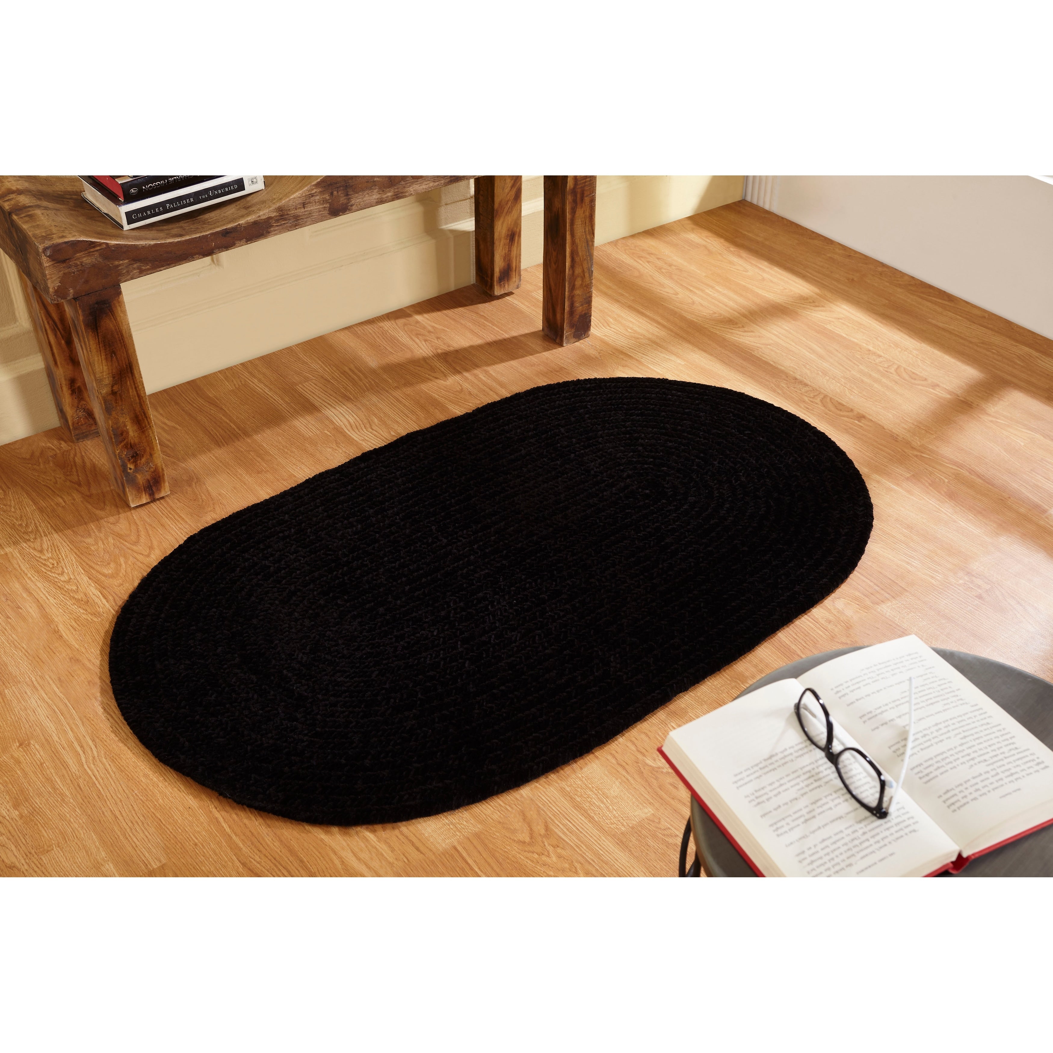 Chenille Reversible Braided Rug 8 X10