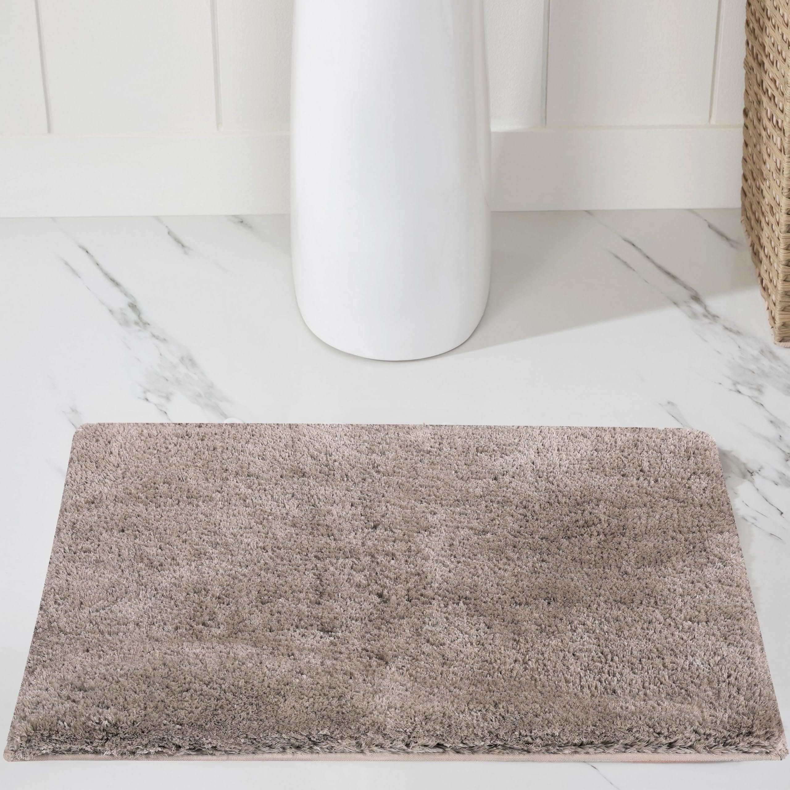 Better Trends Small Bathroom Rug Non Slip Bath Mat For Bathroom Floor Soft Shaggy Absorbent Machine Washable Luxury Tub Rug