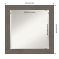 Alta Brown Grey Bathroom Vanity Wall Mirror