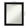 Avon Black Framed Bathroom Vanity Wall Mirror