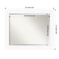 Cabinet White Bathroom Vanity Wall Mirror