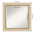 Porch Den Paula Jean Brushed Honey Vanity Wall Mirror