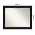 Grand Black Narrow Bathroom Vanity Wall Mirror